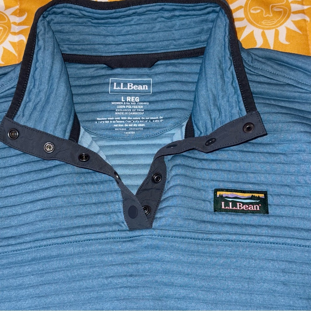 L.L. Bean Women’s Casual Blue Button Down Shirt